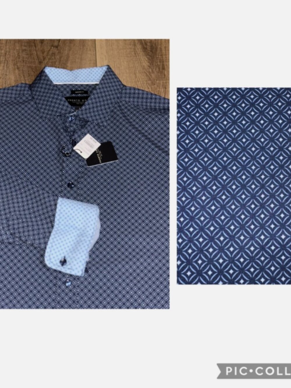 NWT Pronto Uomo Long Sleeve Shirt Men's Large